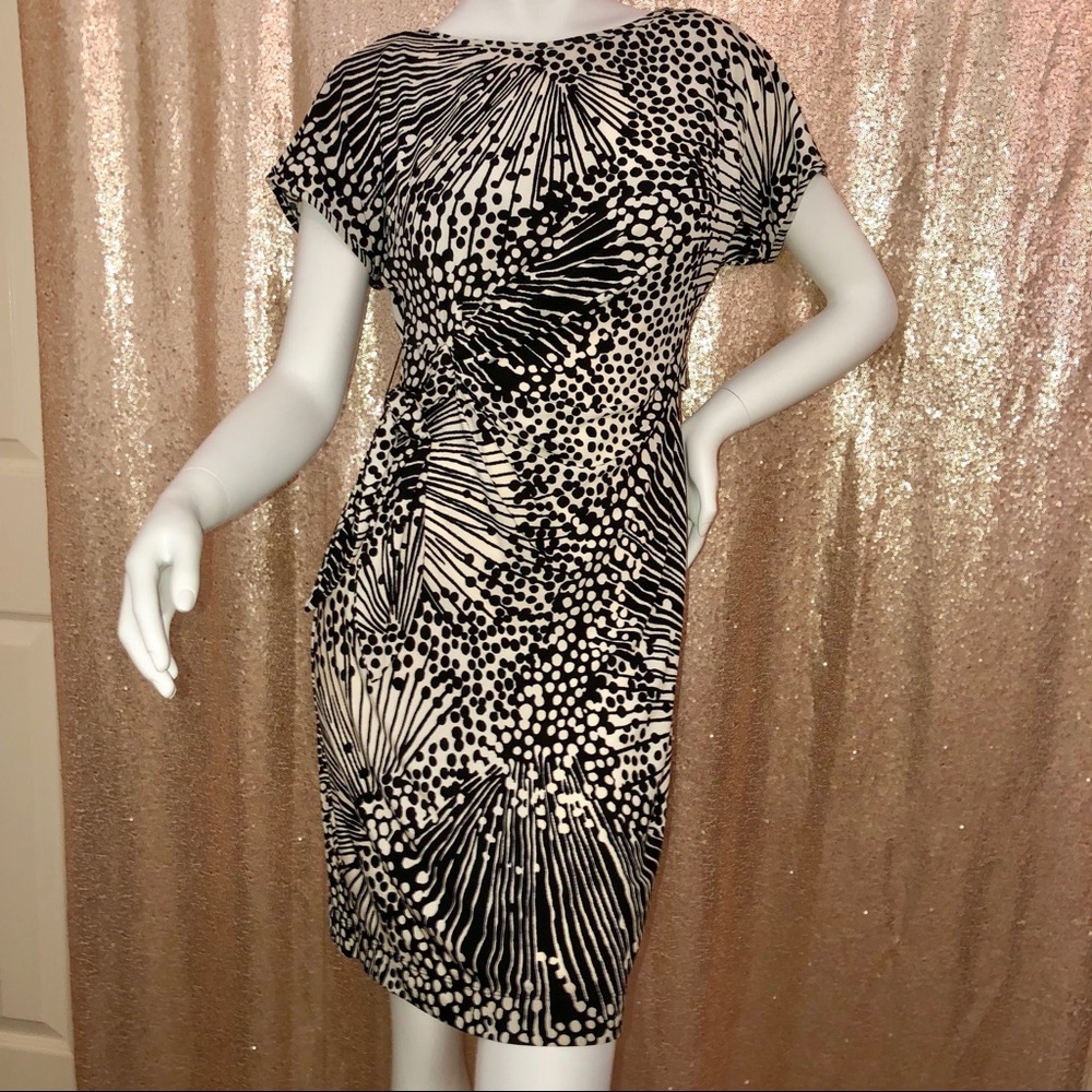 Donna Morgan black and white dress